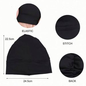 Non Slip <b>Scarf</b> Hijab Women Solid Color Under Caps for Hijabs Stretchy Dreadlocks Breathable Undercap Tube Bonnet - Product Image 4