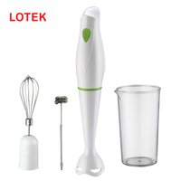 Mixeur plongeant portable pour cuisine, boîtier en plastique sans BPA, capacité de 600 ml, 2 lames électriques