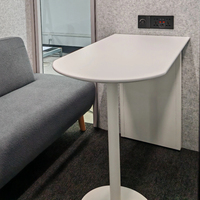 Cabine de bureau insonorisée portable au design moderne, blanche, pour 4 à 6 personnes, pour négociations professionnelles, mobilier de bureau personnalisable