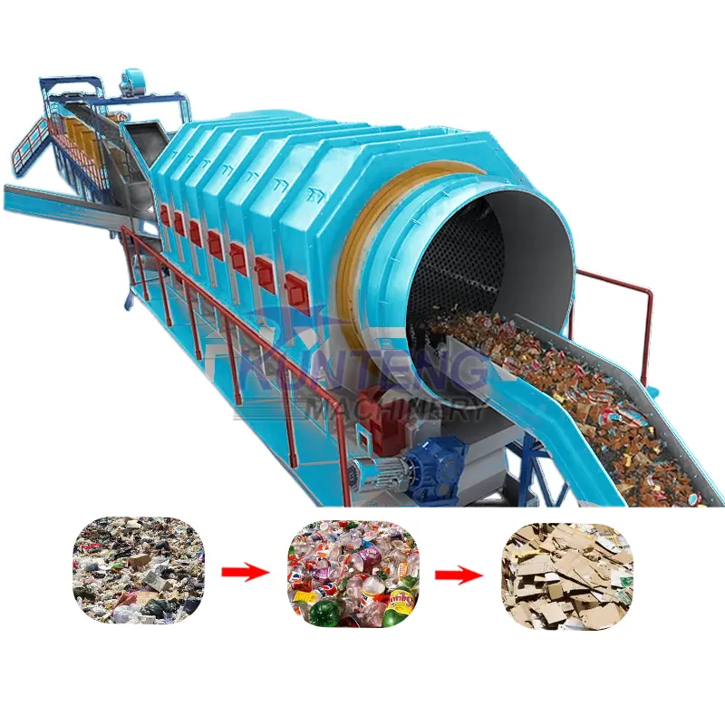 Stale waste plastic sorting machine garbage recycling machine landfill waste management machinery