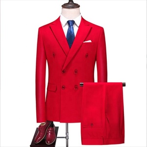 <span class=keywords><strong>Costume</strong></span> uni à manches longues avec double boutonnage Deux pièces Haut + Pantalon <span class=keywords><strong>Costume</strong></span> d'affaires pour <span class=keywords><strong>homme</strong></span> <span class=keywords><strong>Mariage</strong></span> - Product Image 3