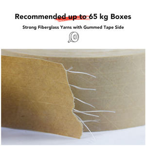 เทปกระดาษคราฟท์กระดาษรีไซเคิลได้ด้านเดียวบรรจุน้ำอย่างปลอดภัยกาวร้อนละลายสำหรับปิดผนึกกล่อง - Product Image 4