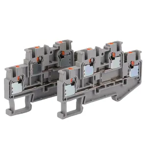 New Product Pure Copper Terminal Block Fast Direct Insertion Rail Type Terminal Block