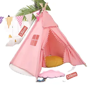 Chocchick Wholesale Indoor Children High Quality Cotton Teepee Tunnel Kids Toy Big Play Tent