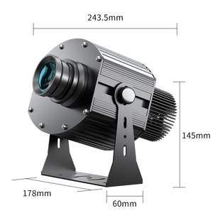 Proyector Gobo para Exteriores TMUT IP67, Impermeable, de Aleación de Aluminio, LED de 100W, Ra85, 8500K, Disipación por Ventiladores, Versión con 4 Logotipos - Product Image 4