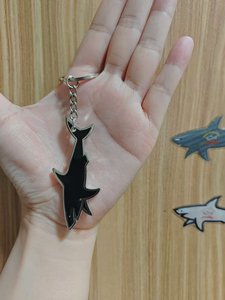 2026 New Blnieece Luxury Aluminum Alloy <b>Car</b> Luggage Zipper Paul and Shark Custom Metal Keychain Charm Black/Golden <b>Polished</b> - Product Image 3