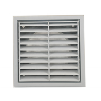 Grille d'aération extérieure carrée en plastique pour système de climatisation, grille d'aération fixe