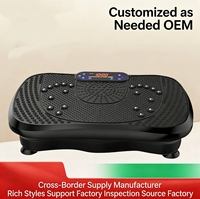 Machine à vibrations pour usage domestique, en matériau ABS, écologique, sûre, portable, charge maximale de 150 kg, amincissement, massage électromagnétique des pieds