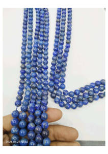 Cuentas de Piedra Preciosa de Lapislázuli Natural – Piedras Sueltas para Joyería, Ágata Mirani de Rajasthan, Tema Amoroso - Product Image 2