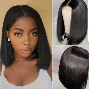 Perruques <span class=keywords><strong>Bob</strong></span> en cheveux humains non traités 100% naturels, dentelle HD 13x6 13x4, perruque frontale en dentelle - Product Image 3