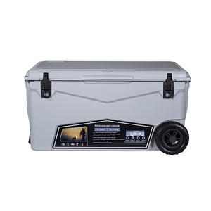 Wholesale customized good quality portable insulated cooler 70L quart fishing camping ice cooler box