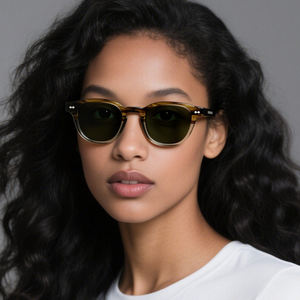 Lunettes <span class=keywords><strong>de</strong></span> Soleil <span class=keywords><strong>de</strong></span> Luxe Homme Style Old Money Vantage avec Protection UV400, Vert Tendance, Logo Personnalisé en Acétate - Product Image 3