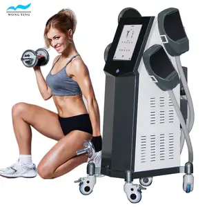 Huang Ting Ems body sculpting machine 4 handle emslim nova neo rf ems muscle stimulator body sculpt emslim machine