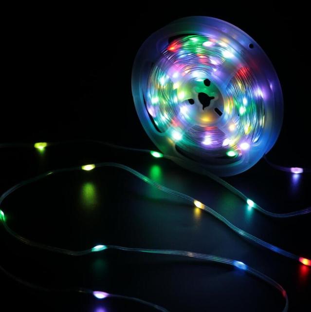 Christmas Light Chain Ultra-thin Copper Wire Micro Mini Led fairy Lights for Luces Navideas Event Tree Decoration