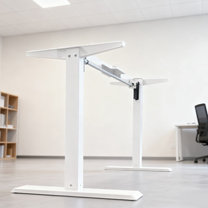 Scrivania Regolabile in Altezza Automatica Moderna in Acciaio con Motore Singolo, Capacità 80 KG, Piano Impermeabile Antiurto per Ufficio - Product Image 4