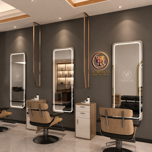 Espejo de Salón de Belleza Elegante y Moderno con Iluminación LED de un Solo Lado, Montado en la Pared e Inteligente - Product Image 1