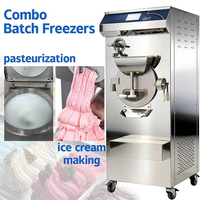 Pasteurisateur et machine à glace artisanale 2 en 1, capacité 15L+14L, contrôle intelligent