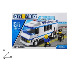 Camión de Policía Urbana, Juego de Bloques de Construcción de 134 Piezas para Niños de 6+ Años, Guardias Urbanos - Product Image 1
