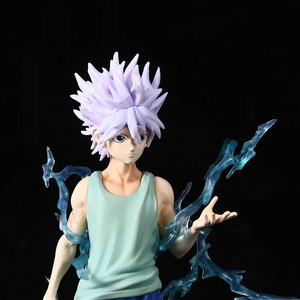 Giocattoli in resina PVC azione e giocattolo di alta qualità modalità velocità Zoldyck postura in piedi <span class=keywords><strong>Killua</strong></span> Zoldyck figure <span class=keywords><strong>anime</strong></span> decorazione d'interni - Product Image 4