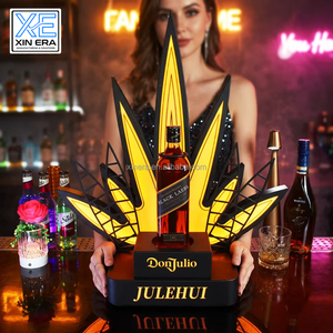 Présentateur de bouteille d'or de tequila de luxe de logo personnalisé de haute qualité lumière LED matériel acrylique présentateur de bouteille de Champagne Glorifier - Product Image 1
