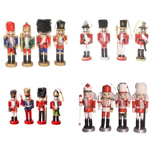 Navidad Jouets en <span class=keywords><strong>bois</strong></span> fabriqués à la main Soldats en <span class=keywords><strong>bois</strong></span> Design Ornements d'arbre de Noël Poupées Cadeaux <span class=keywords><strong>Casse</strong></span>-<span class=keywords><strong>Noisette</strong></span> pour les vacances - Product Image 1