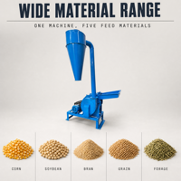 Broyeur d'aliments SIDIO 2,8 t/h, broyeur de céréales électrique pour le maïs, le blé, la paille, l'alimentation du bétail et de la volaille