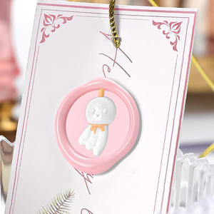 Jolies tampons à cire ronds de 2,2 cm avec motif en relief pour la décoration et le scellage de journaux - Product Image 2