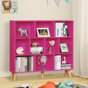 Support tournant à 2 cubes en bois naturel : armoire de rangement pour disques vinyles (capacité de 100 albums) - Mini bibliothèque pour petits espaces - Product Image 6