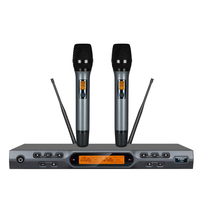 K600 meilleur prix nouveau style 2 canaux True Diversity UHF microphone professionnel portable sans fil utilisation pour la performance