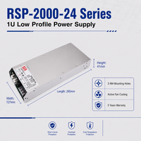 MeanWell RSP-2000-24 24V 80A 2000W Alimentation à découpage (SMPS) industrielle à partage de courant actif unique 8000W avec PFC et tension de sortie programmable
