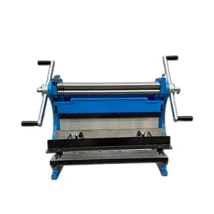 LF-1016 Small Sheet Metal 3-in-1 Rolling Machine Multifunctional Steel Plate Bending Machine Press Brake Manual Shearing Cutter