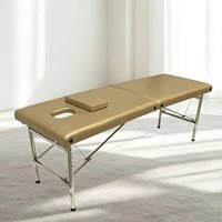 Table de massage pliable en gros, table de massage portable, lit de massage corporel pliable, centre de spa