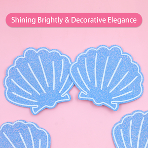 2025 nuovo Design pasticcini blu conchiglia per il seno grazioso Sexy copri capezzoli per le vacanze al mare - Product Image 2