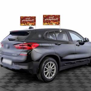 Drapeau de fenêtre de voiture à thème Thanksgiving à prix avantageux, 12x18 pouces, logo personnalisé, Turquie - Product Image 4