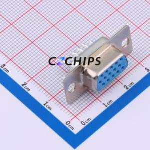 X0415FT7BL1 D-Sub/VGA Connector Connector High Density D-Sub Female 15P Solder Wire Type - Product Image 1