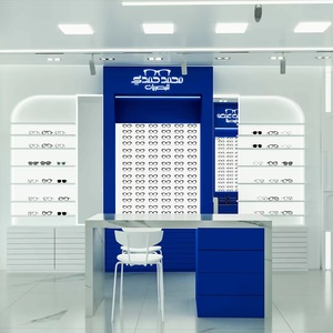 Fashion Optical Shop Interior Design | Custom Wooden Sunglass <b>Wall</b> Stand & Optician Eyewear Display Shelf - Product Image 1