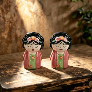Tazza da Caffè in Ceramica Stile <span class=keywords><strong>Frida</strong></span> <span class=keywords><strong>Kahlo</strong></span> con Fascia Floreale e Manico Verde, Tazza Artistica Originale per Casa, Ufficio, Regalo - Product Image 5