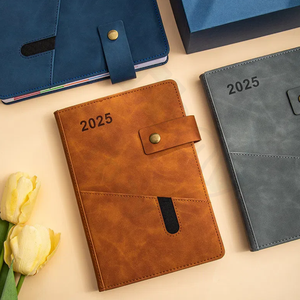 Encuadernación perfecta logotipo personalizado A5 B6 PU cuero Tapa dura diario cuaderno para hacer lista contraseña libro - Product Image 6