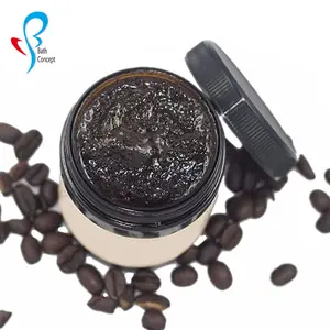 wholesale oem professional face vitamin c body scrub natural organic whitening coffee body butter scrub dead sea salt