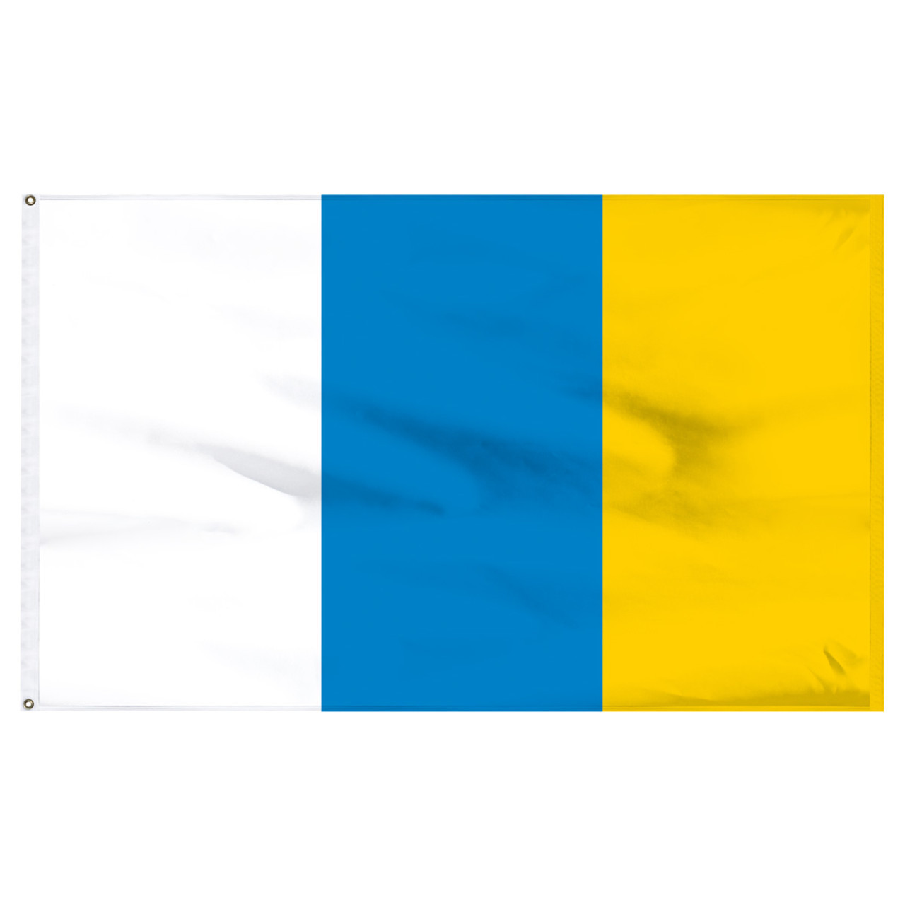 Autocollants Drapeau Îles Canaries (x6) - 4cm - Espagne - Mobile/S Ticker