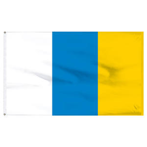 Bandera Nacional <span class=keywords><strong>de</strong></span> las Islas Canarias <span class=keywords><strong>de</strong></span> 3x5 Pies, Nueva, al por Mayor, para Decoración <span class=keywords><strong>de</strong></span> Exteriores - Product Image 2