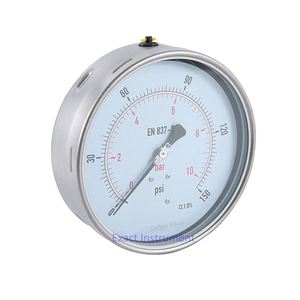 높은 가시성 150mm 압력 압력계-파이프/펌프용 범용, 공장 가격 - Product Image 6