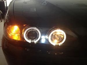 Modifica gruppo faro auto LED guida indicatori di direzione obiettivo abbaglianti e anabbaglianti <span class=keywords><strong>520i</strong></span> per <span class=keywords><strong>BMW</strong></span> serie 5 <span class=keywords><strong>E39</strong></span> 1995-2003 - Product Image 4