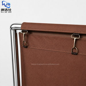 Carrello per biancheria sporca per hotel, <span class=keywords><strong>con</strong></span> sacco in tessuto Oxford blu rinforzato, per la pulizia delle camere degli ospiti - Product Image 4