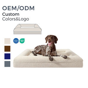 Custom Hot Selling Umwelt freundliches ortho pä disches Hunde bett Extra großes Luxus-Boucle-Hunde bett mit abnehmbarer wasch barer Abdeckung - Product Image 1