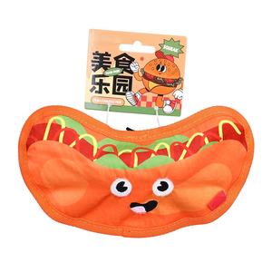 Sıcak satış canlı gıcırtılı köpek oyuncak seti interaktif Pet köpek vokal gıda şekli oyuncak dayanıklı köpek çiğneme peluş oyuncak - Product Image 6