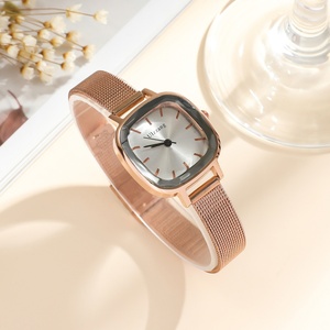 Reloj de Pulsera de Malla Minimalista de Moda para Mujer, Esfera Cuadrada Pequeña, Elegante Reloj de Cuarzo para Dama - Product Image 5