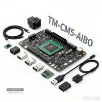 Kit de Contrôleur de Robot IA TM-CM5-AIBOX, Boîtier Edge AI, Module Informatique Raspberry Pi 5, Carte Porteuse ROS2, Caméra MIPI CSI, Servomoteur