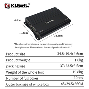 <span class=keywords><strong>Class</strong></span> AB 4-Kênh Xe Khuếch Đại 50W * 4CH Mạnh Mẽ Âm Thanh <span class=keywords><strong>Stereo</strong></span> Amp Cho Loa Xe Hơi - Product Image 6