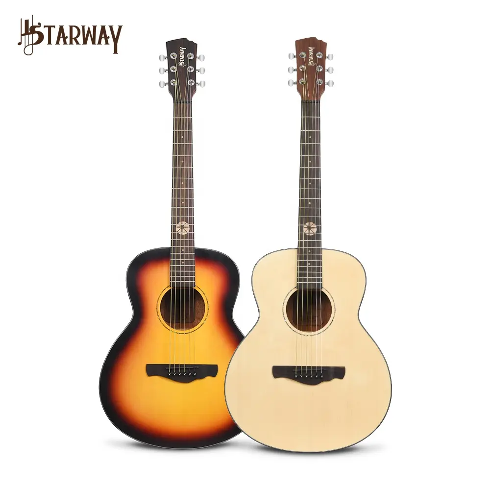 Starway G20 36 pollici chitarra acustica in abete rosso 6 corde strumento musicale per chitarra per principianti o prestazioni